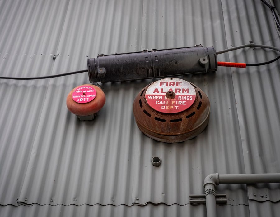 New photoelectric smoke alarm replacing an expired unit in Christchurch